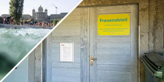 Eine Transfrau betrat das Paradiesli, ein Frauen-Bereich im Berner Marzilibad, und wurde von der Polizei abgeführt.