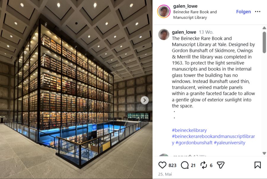 Beinecke Rare Book & Manuscript Library, New Haven (USA)