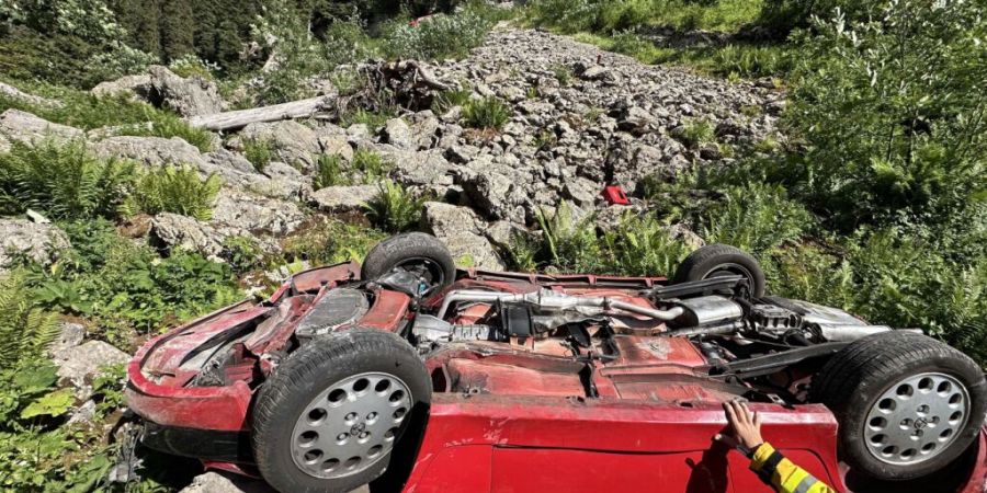 Das unwegsame Gelände erschwerte die Rettungsarbeiten.