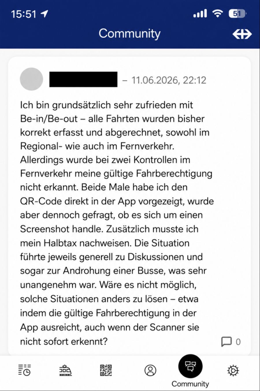 Bei Kontrollen gab es manchmal gewisse Schwierigkeiten.