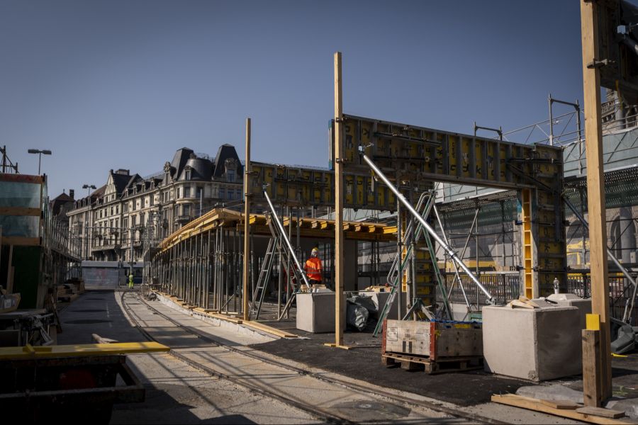Zürich Bahnhof Baustelle