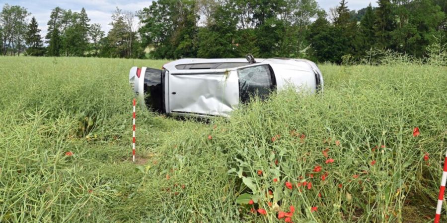 Der Unfallfahrer war am Dienstagmorgen in Richtung Sursee unterwegs, als er in Gunzwil, Gemeinde Beromünster, von der Strasse abkam.