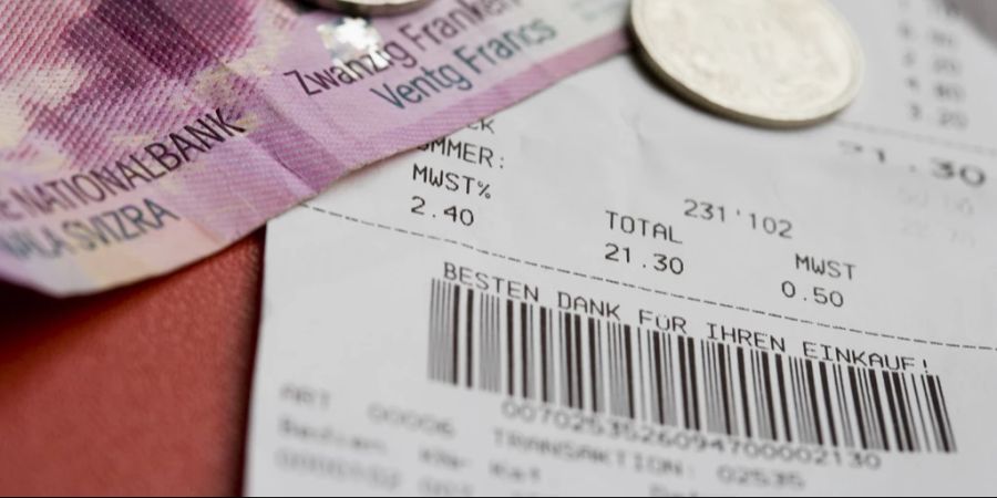 Barcode Strichcode Kassenzettel