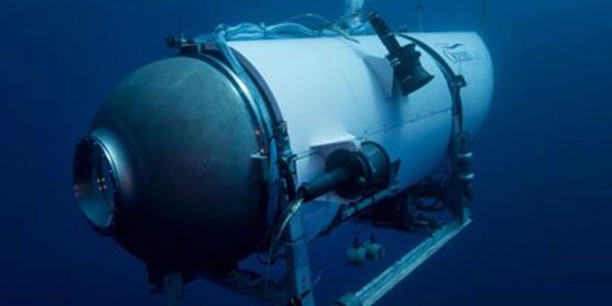 Das U-Boot Titan, das auf dem Weg zur Titanic implodiert ist. Titan