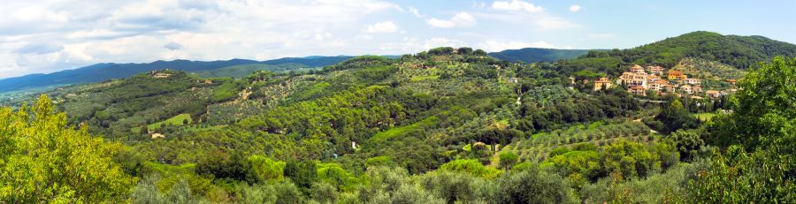 val di cornia toskana panorama.