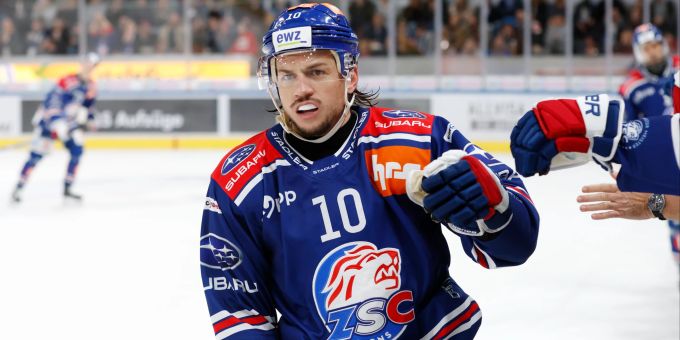 Sven Andrighetto trifft für die ZSC Lions. ZSC Lions