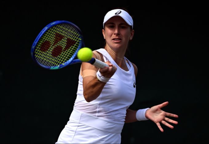 Belinda Bencic beim Grand-Slam-Turnier in Wimbledon. Belinda Bencic