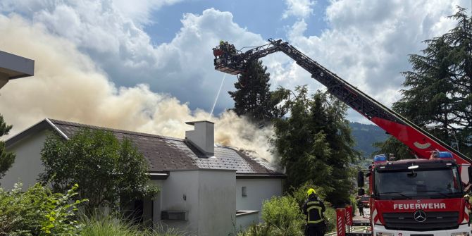 Dachstockbrand in Kriens