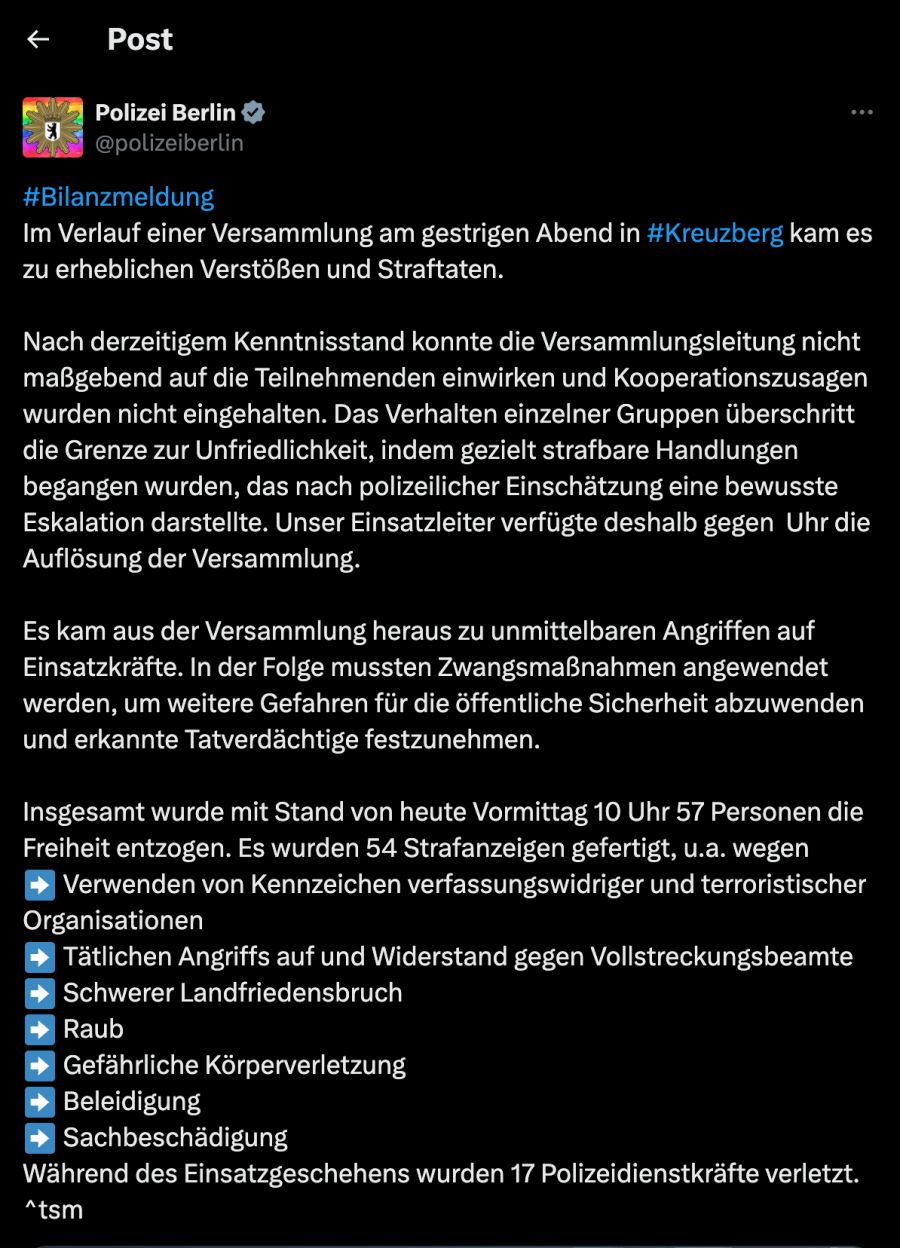Post Polizei Berlin