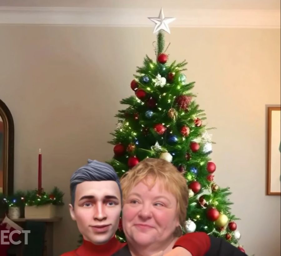 Oder zusammen an Weihnachten.