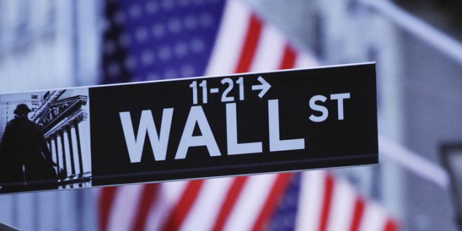 Wall Street Flagge Dollar