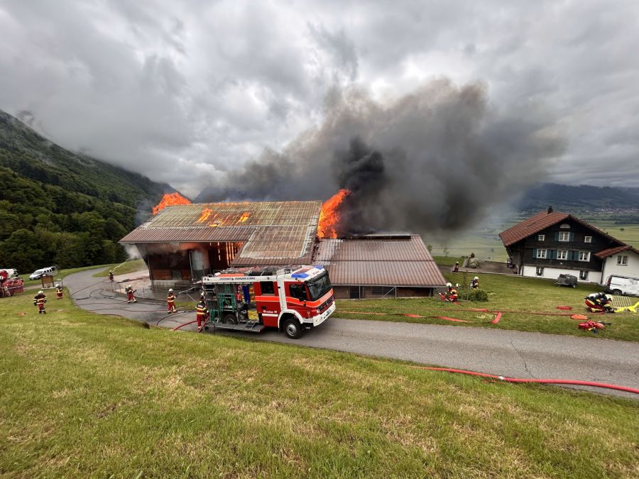 Die Feuerwehr konnte den Brand löschen.