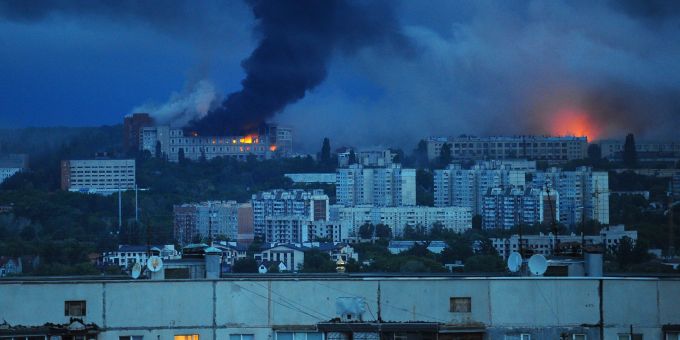 Charkiw wird immer wieder zum Ziel russischer Kampfdrohnen. (Archivbild) Charkiw