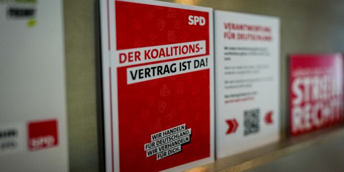 Die SPD hat einem Koalitionsvertrag mit der CDU und der CSU zugestimmt. SPD Koalitionsvertrag
