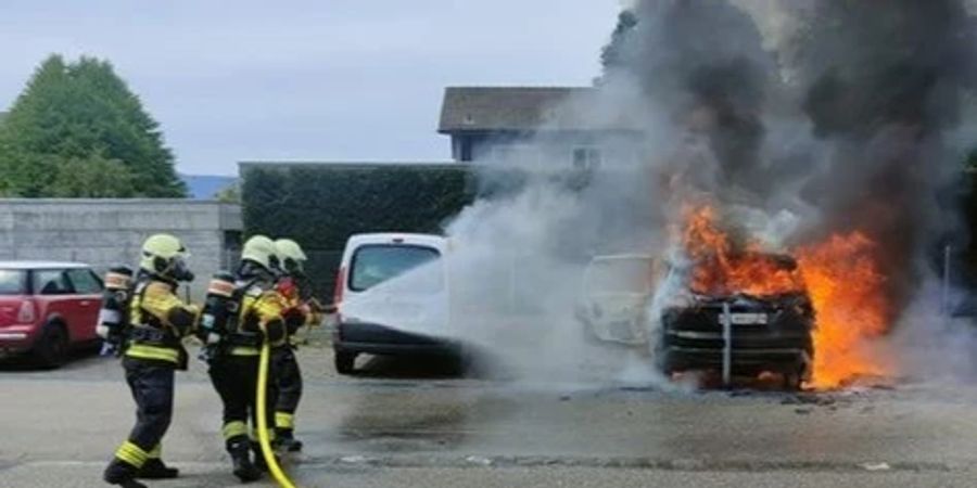 Autobrand in Gerlafingen