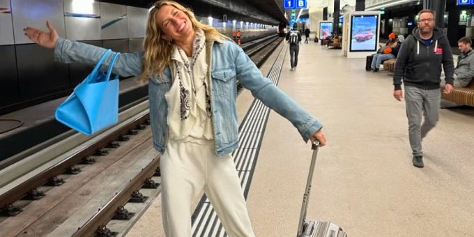 Herrlich normal! - Model Gisele Bündchen fährt mit SBB durch Schweiz