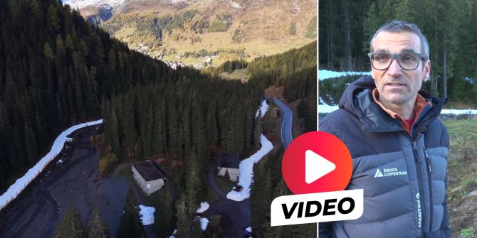 Loipe Davos Snowfarming