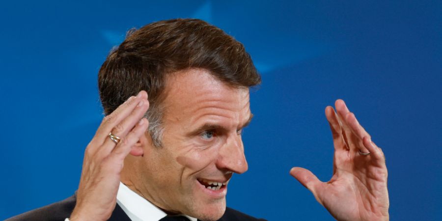 ARCHIV - Frankreichs Präsident Emmanuel Macron. Foto: Geert Vanden Wijngaert/AP/dpa/Archivbild