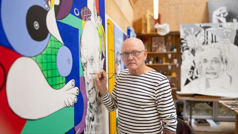 Picasso und Marilyn Monroe: Rolf Knie lebt sich künstlerisch aus.