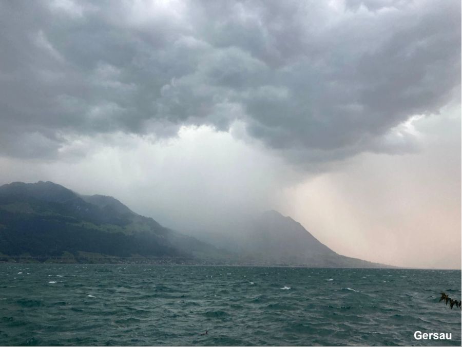 Das Gewitter in Gersau SZ.