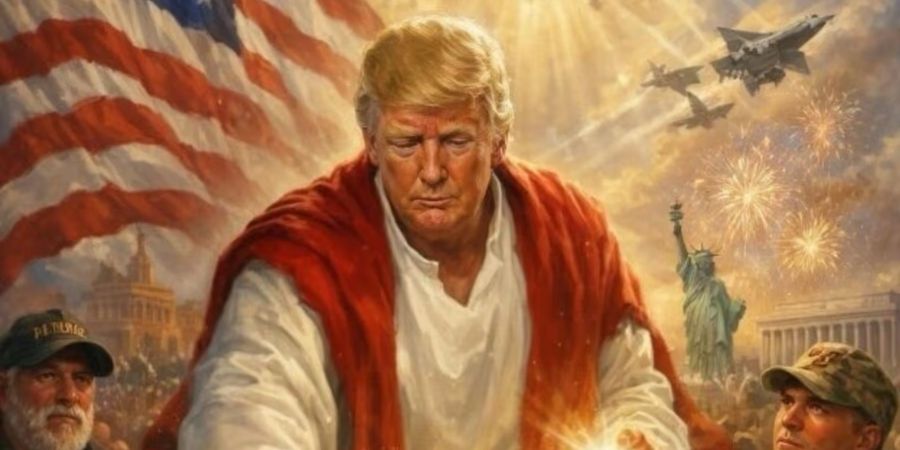 Später postete er auf seiner Plattform «Truth Social» ein mithilfe von KI fabriziertes Bild von sich als Jesus-gleichem Erlöser.