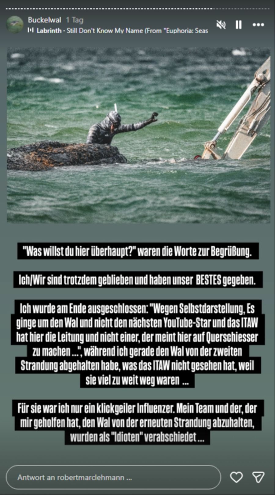 Für die Verantwortlichen sei er nur ein klickgeiler Influencer gewesen, so Lehmann.