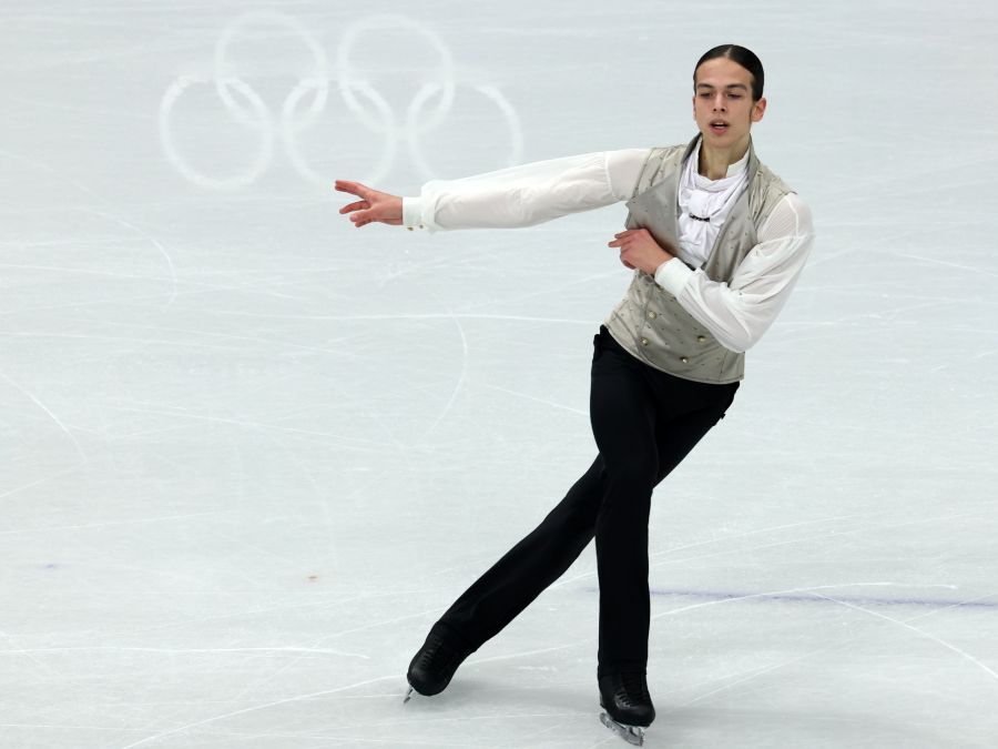 Der Russe Petr Gumennik ist einer von drei «neutralen Athleten» im Eiskunstlauf.