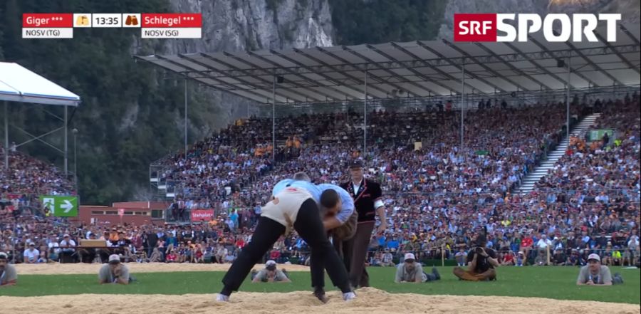 SRF überträgt das Eidgenössische Schwing- und Älplerfest (ESAF) jeweils live.