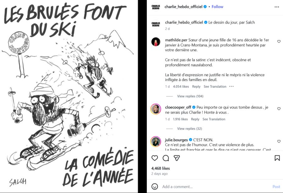 Charlie Hebdo kümmert dies herzlich wenig...