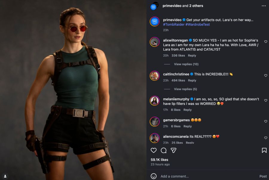 Lara Croft Sophie Turner