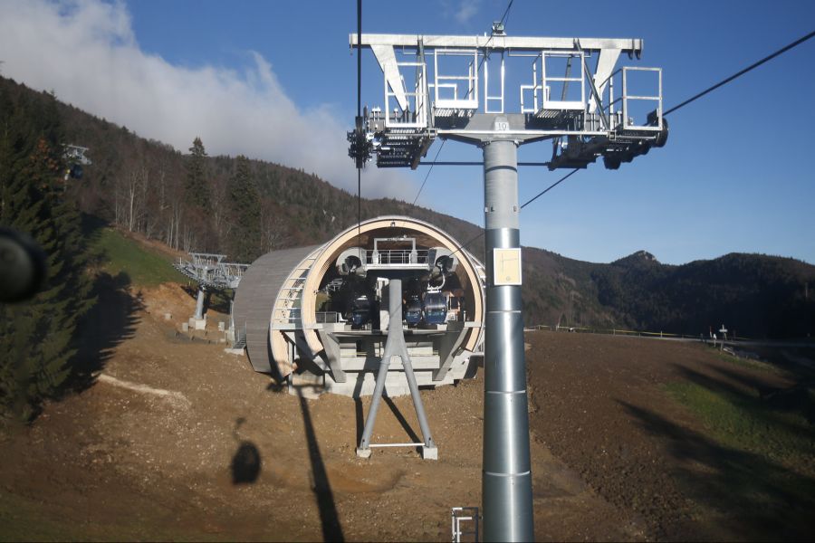 Die Seilbahn Weissenstein im Kanton Solothurn befindet sich hingegen schon in der Frühlingsrevision.