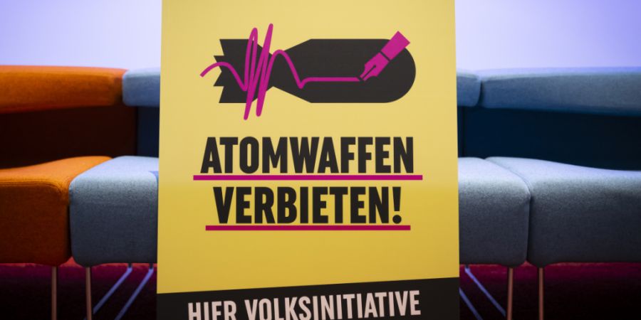 Der Bundesrat ist weiterhin gegen den Schweizer Beitritt zum Atomwaffenverbotsvertrag, wie ihn eine Volksinitiative fordert. (Archivbild)
