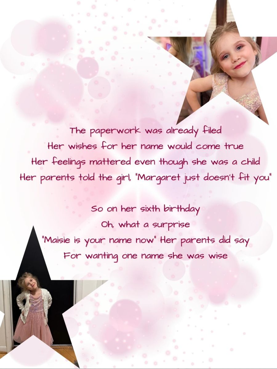 An ihrem sechsten Geburtstag wurde das Mädchen mit der Namensänderung überrascht.