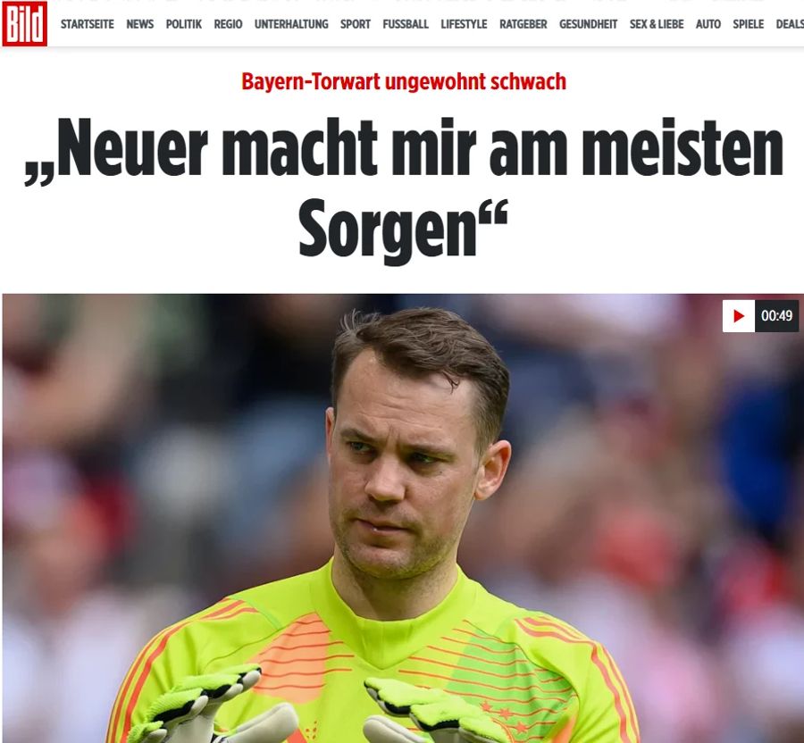 Auch der «Bild»-Vizesportchef Walter M. Straten sorgt sich.