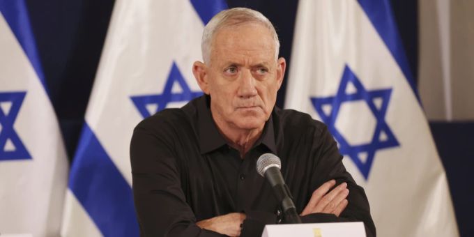 Benny Gantz, israelischer Minister und Mitglied des Kriegskabinetts. Israel