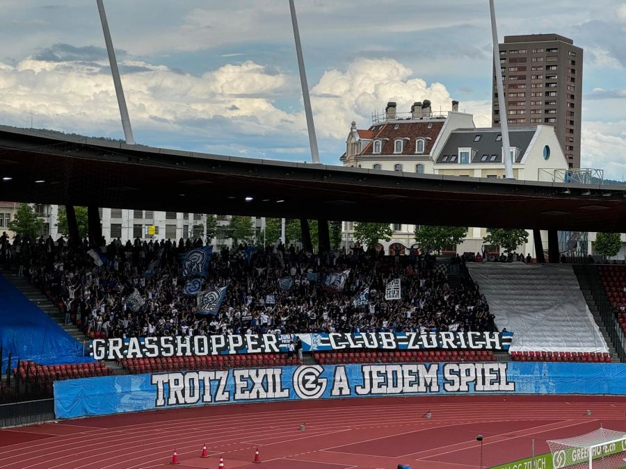 Die Fankurve von GC vor dem Spiel gegen den FC Basel.