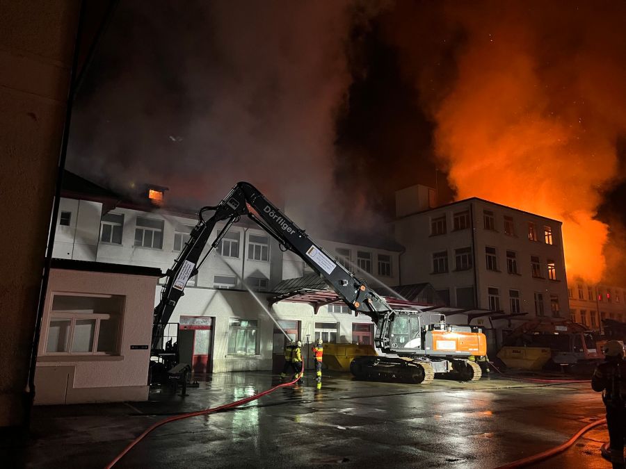 Feuerwehr vor Ort