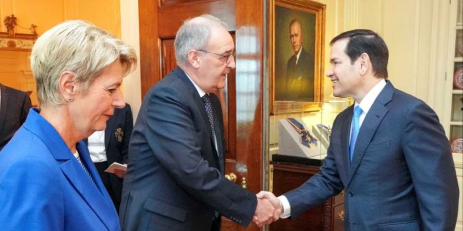 Auch ein Besuch von Karin Keller-Sutter und Guy Parmelin bei US-Aussenminister Marco Rubio änderte nichts daran.