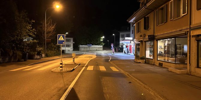 Unfallstelle Aarau