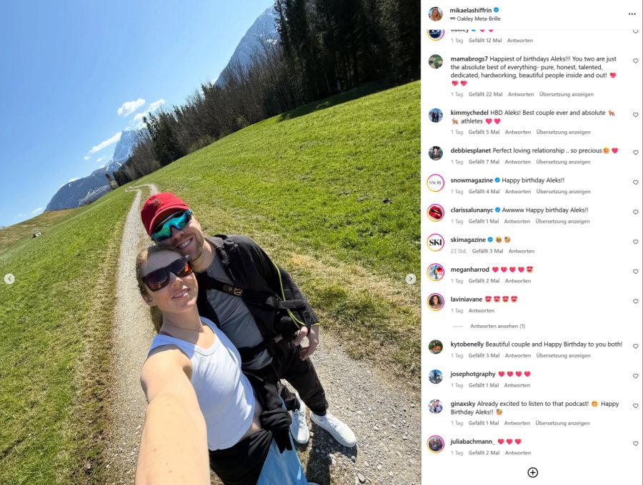 Auch beim Wandern sind die beiden gemeinsam unterwegs.