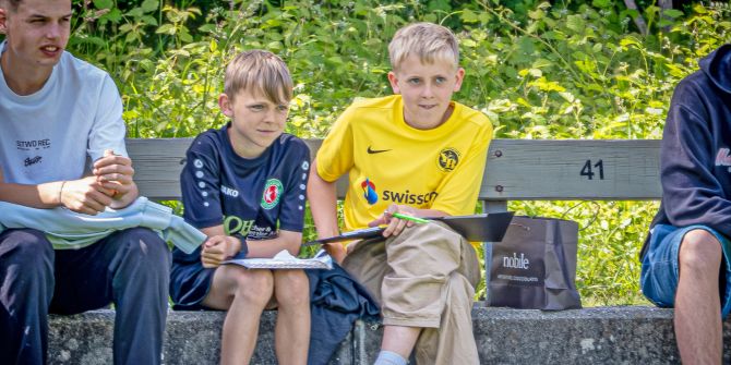 Maurice Lavoyer mit seinem 10-jährigen Brude