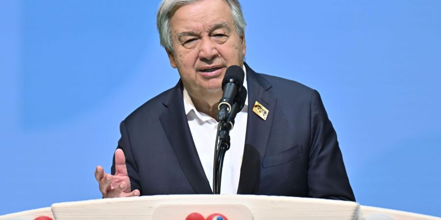 Guterres ist über den russischen Angriff auf Kiew erbost. (Archivbild)