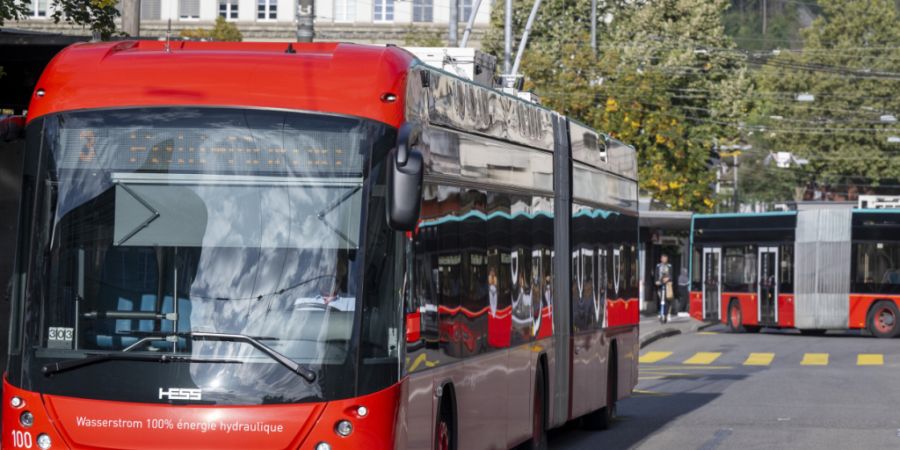 Die Bieler Verkehrsbetriebe erweitern ihr Fahrleitungsnetz. (Archivbild)