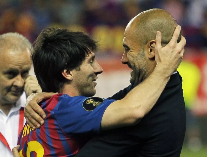 Unter Star-Trainer Pep Guardiola lief Messi in 219 Partien auf. Lionel Messi
