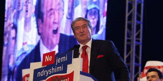 Albaniens Ex-Präsident Sali Berisha. albanien