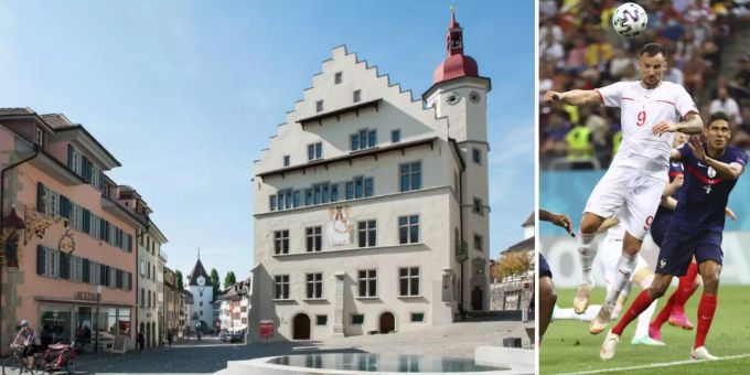 Ganz Sursee würde sich besonders freuen, träfe der «Mann aus Sursee» auch heute gegen Spanien. seferovic mann aus sursee