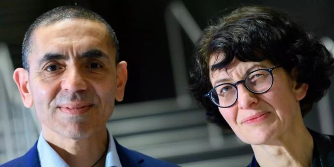 Ugur Sahin und seine Frau Özlem Türeci, die Gründer des Mainzer Corona-Impfstoff-Entwicklers Biontech. Foto: Bernd von Jutrczenka/dpa-Pool/dpa Ugur Sahin und seine Frau Özlem Türeci, die Gründer des Mainzer Corona-Impfstoff-Entwicklers Biontech. Foto: Bernd von Jutrczenka/dpa-Pool/dpa