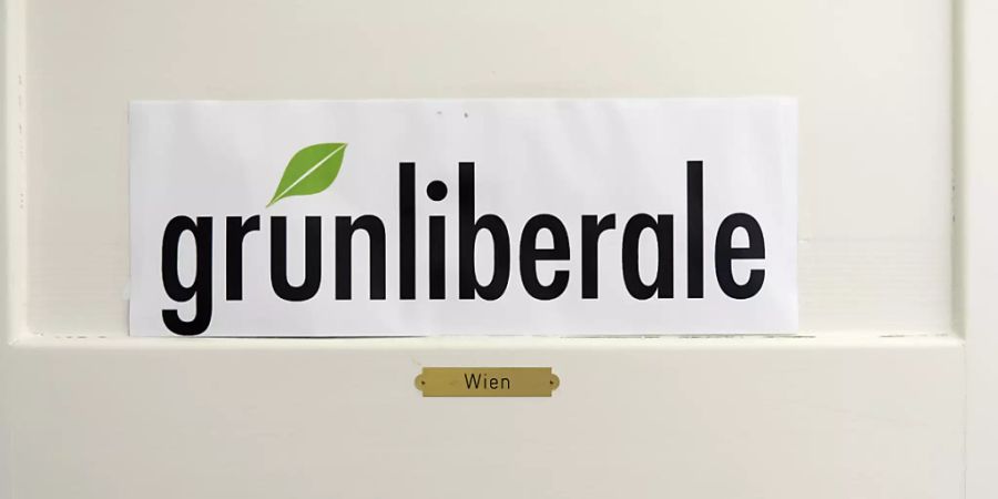 Das Logo der GLP im Generalsekretariat der GLP in Bern. (Symbolbild)