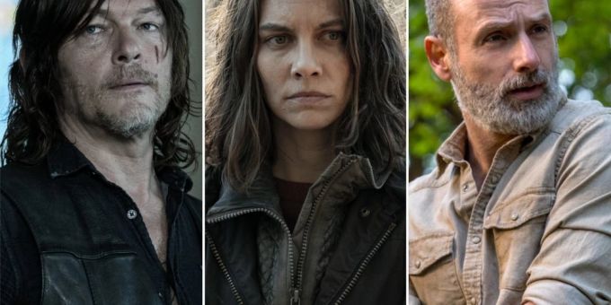 Die Fan-Lieblinge Daryl Dixon, Maggie Rhee und Rick Grimes erhalten jeweils ihr eigenes «The Walking Dead»-Spin-off (v.l.n.r.). Die Fan-Lieblinge Daryl Dixon, Maggie Rhee und Rick Grimes erhalten jeweils ihr eigenes «The Walking Dead»-Spin-off (v.l.n.r.).