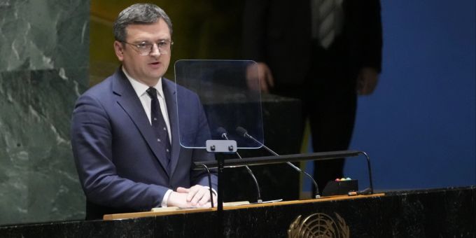 Der ukrainische Aussenminister UN General Assembly Ukraine